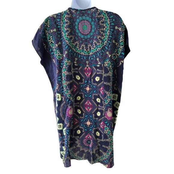 Anthropologie Maeve Medallion Silk Dress size Medium - Picture 4 of 10